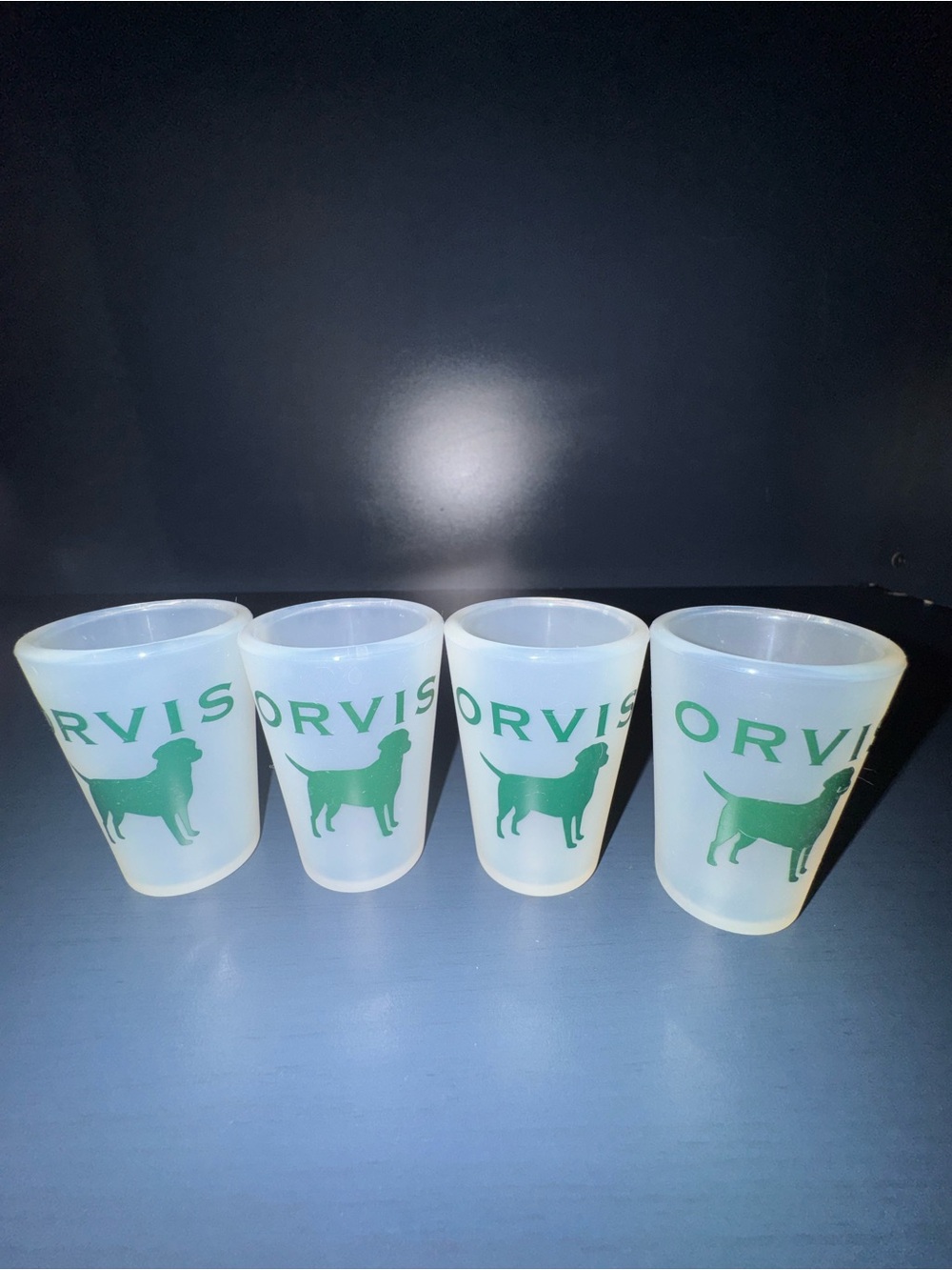 Orvis Silipint Silicone Shot Glasses.  Set of 4